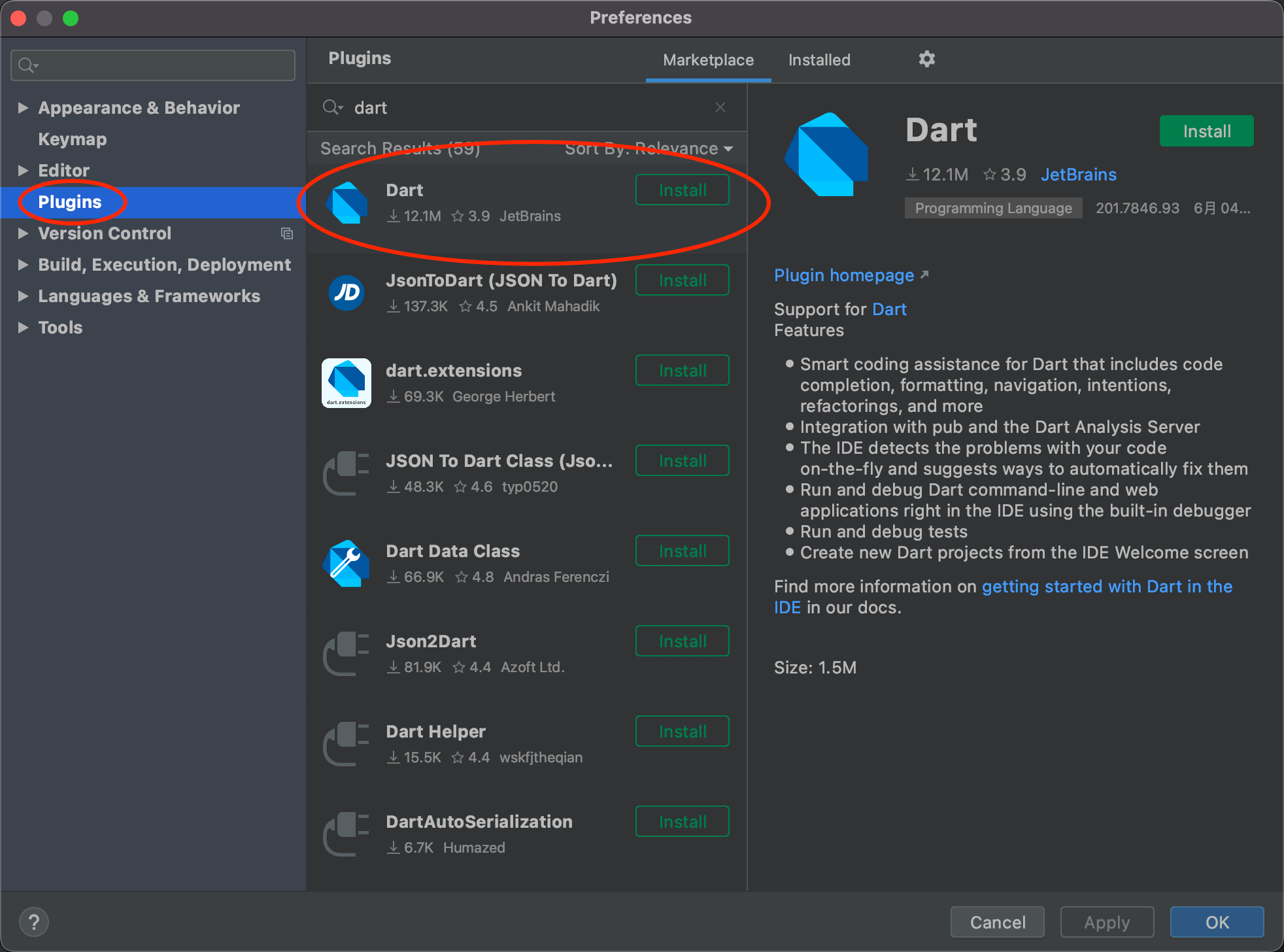 Dart Plugin